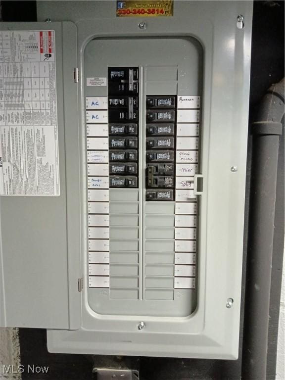 343 Genesee Ave NE, Warren, OH 44483 - utility room with electric panel