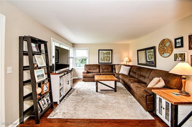 4219 3rd St NW, Canton, OH 44708 - living room with dark wood finished floors