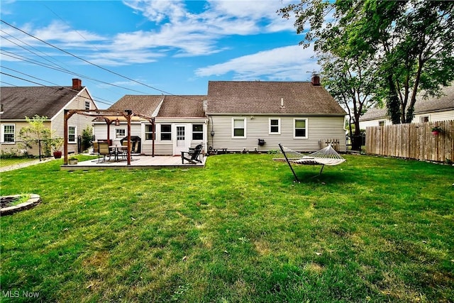 4219 3rd St NW, Canton, OH 44708 - rear view of house featuring a chimney and a patio