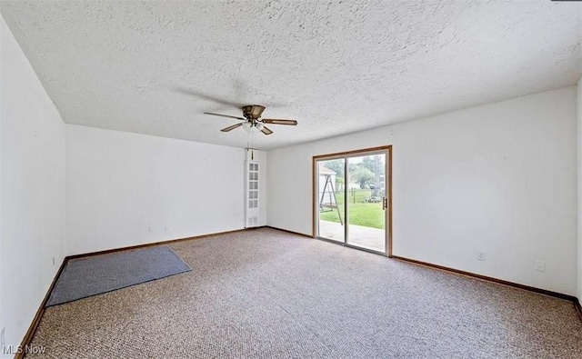 4611 W 158th St, Cleveland, OH 44135 - spare room with ceiling fan, carpet floors, and a textured ceiling