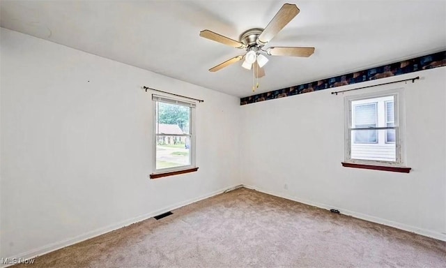 4611 W 158th St, Cleveland, OH 44135 - spare room featuring carpet and ceiling fan