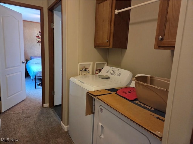 10039 State Route 700, Mantua, OH 44255 - laundry area with cabinet space, washer hookup, and dark colored carpet