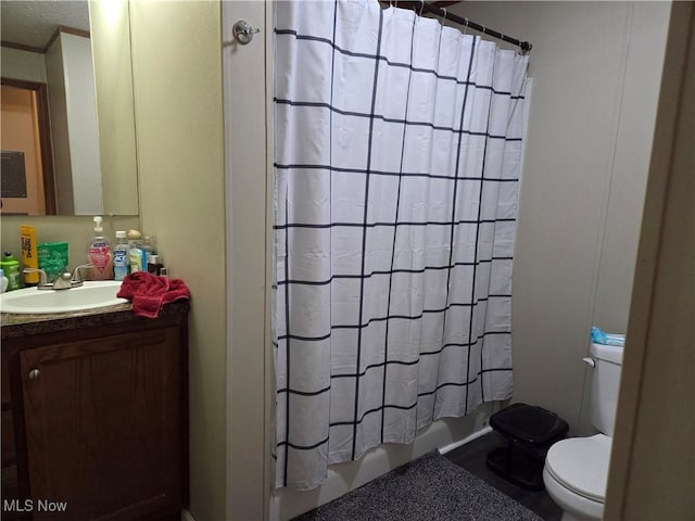 10039 State Route 700, Mantua, OH 44255 - full bathroom featuring vanity and shower / tub combo with curtain