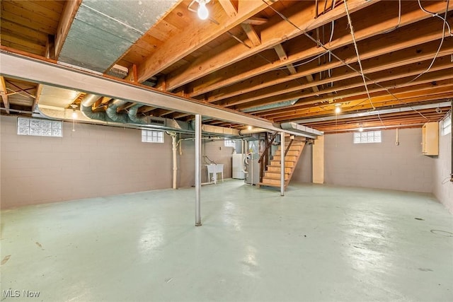 2330 Parkway Blvd, Alliance, OH 44601 - below grade area with stairway and a sink