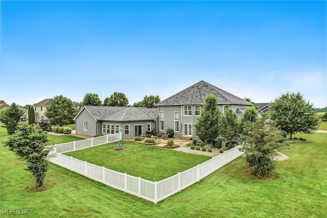 6388 Brianna Way NW, Warren, OH 44481 - view of front of property with a fenced backyard and a patio area
