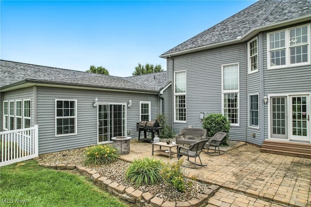 6388 Brianna Way NW, Warren, OH 44481 - view of patio featuring outdoor lounge area, area for grilling, and entry steps