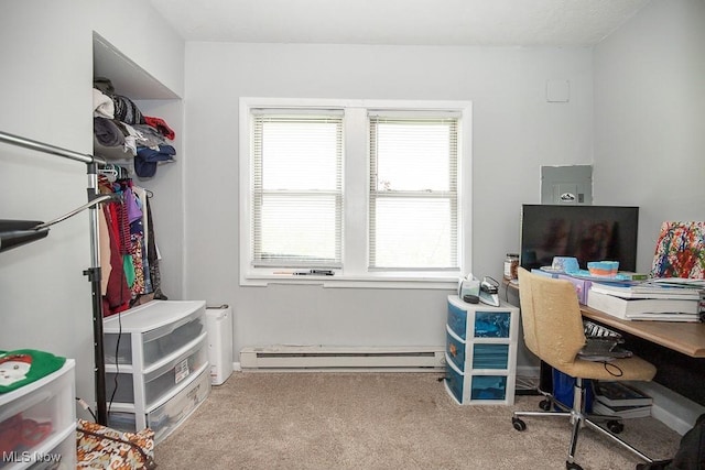195 S Point Dr, Avon Lake, OH 44012 - carpeted home office with baseboard heating