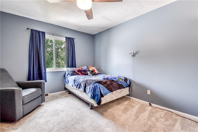 7208 S Galahad Pl, Concord Township, OH 44077 - carpeted bedroom featuring baseboards and a ceiling fan