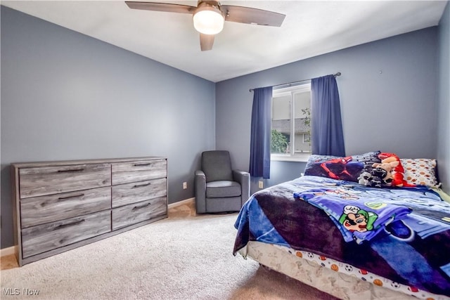 7208 S Galahad Pl, Concord Township, OH 44077 - carpeted bedroom with ceiling fan and baseboards