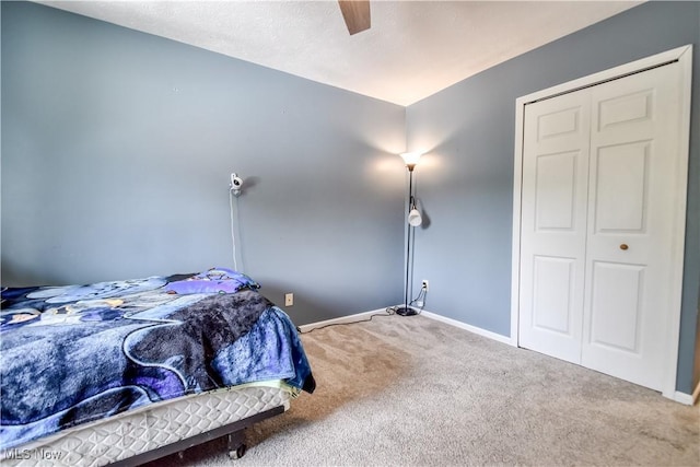 7208 S Galahad Pl, Concord Township, OH 44077 - carpeted bedroom featuring baseboards and a ceiling fan
