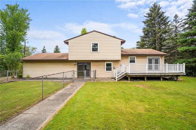 12230 Painesville Warren Rd, Concord, OH 44077 - back of property featuring a gate and a deck