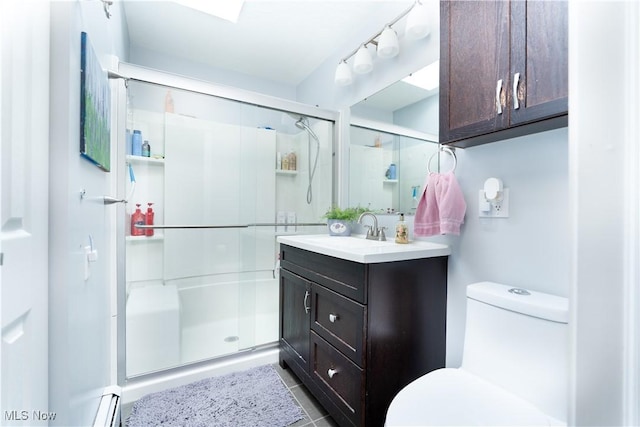 659 Lake Rd, Conneaut, OH 44030 - bathroom with vanity and a stall shower