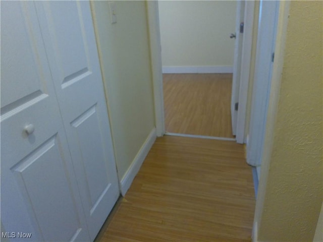 1064 E 168th St, Cleveland, OH 44110 - hallway with wood finished floors and a textured wall