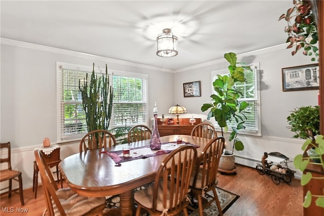 136 Elmridge Rd, Mansfield, OH 44907 - dining space featuring crown molding and wood finished floors
