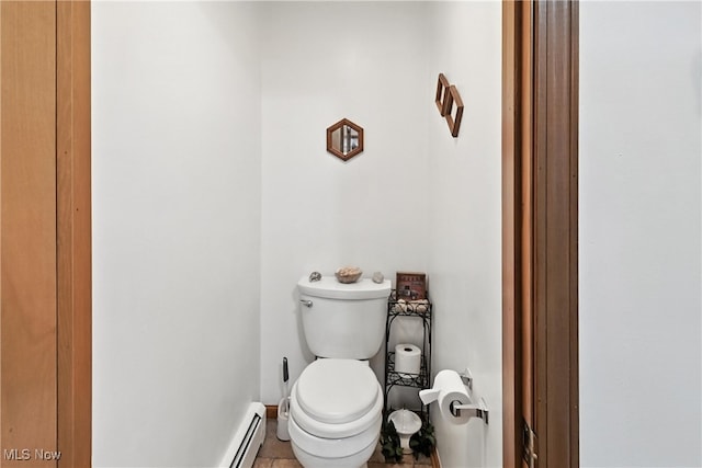 136 Elmridge Rd, Mansfield, OH 44907 - bathroom with toilet and baseboard heating
