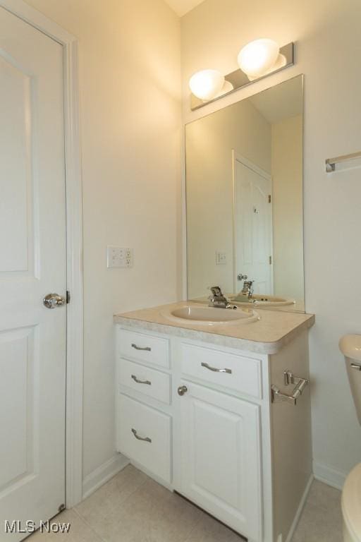 583 Mock Orange Cir, Chagrin Falls, OH 44023 - half bathroom featuring vanity and tile patterned flooring