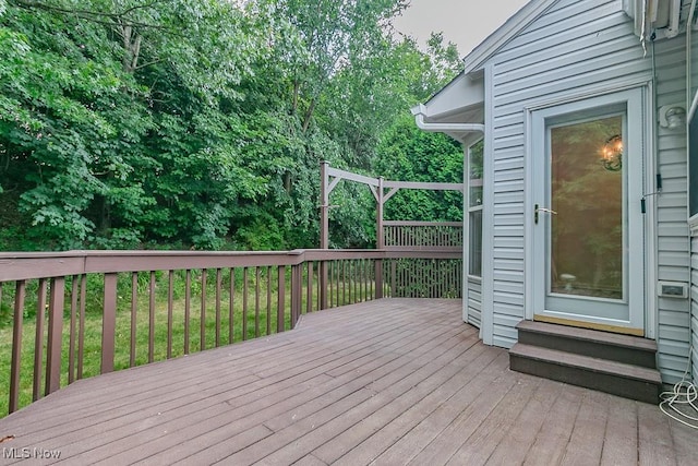 583 Mock Orange Cir, Chagrin Falls, OH 44023 - view of wooden deck