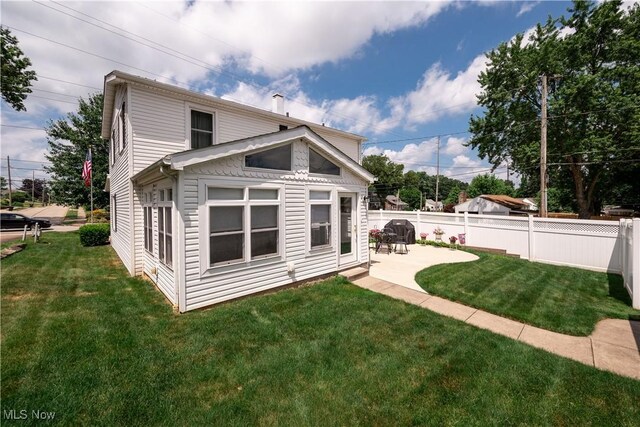 291 S Cleveland Ave, Mogadore, OH 44260 - back of property featuring a patio