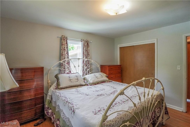2077 Daniels Ave, Akron, OH 44312 - bedroom with a closet and wood finished floors