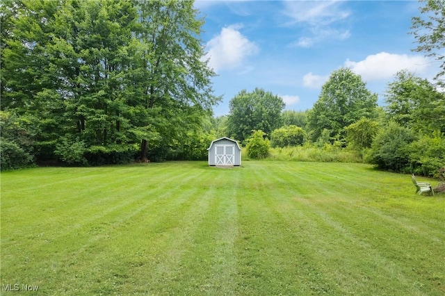 1332 Broadview Ave, Akron, OH 44321 - view of green lawn with a storage unit