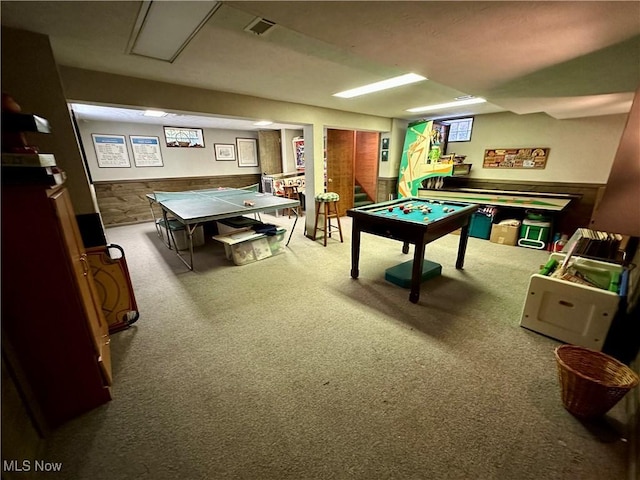 130 E 199th St, Euclid, OH 44119 - rec room featuring billiards table and carpet