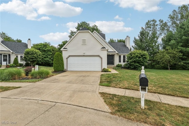 957 Devonwood Dr, Wadsworth, OH 44281 - traditional home featuring concrete driveway, a front lawn, and a chimney