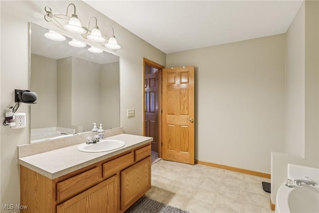 957 Devonwood Dr, Wadsworth, OH 44281 - bathroom with vanity and tile patterned floors
