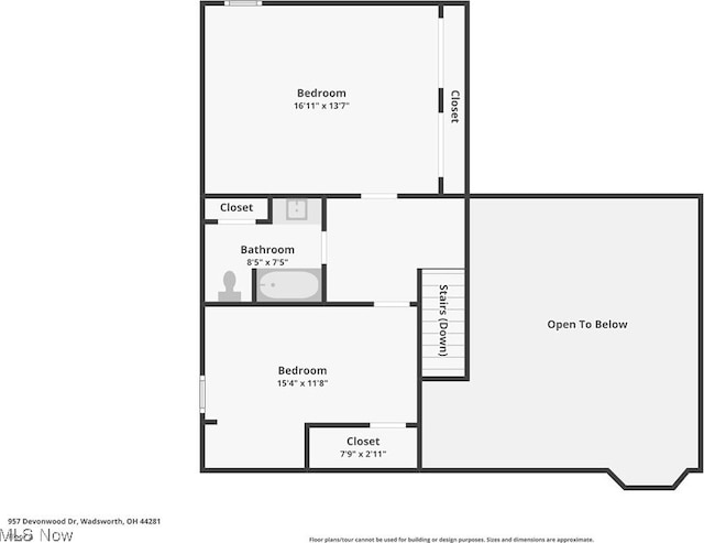 957 Devonwood Dr, Wadsworth, OH 44281 - view of floor plan / room layout