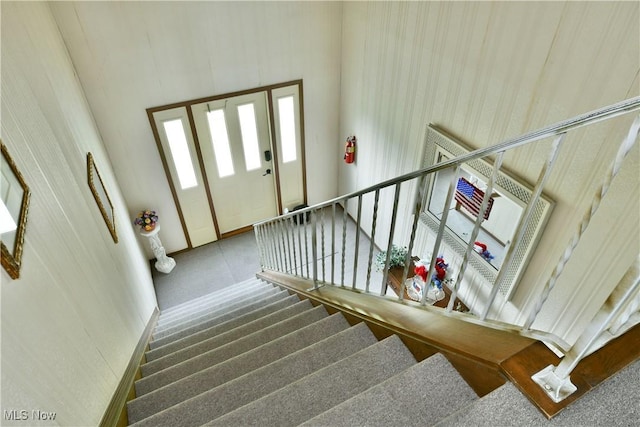 894 Pearson Cir Unit 3, Boardman, OH 44512 - stairway featuring carpet floors