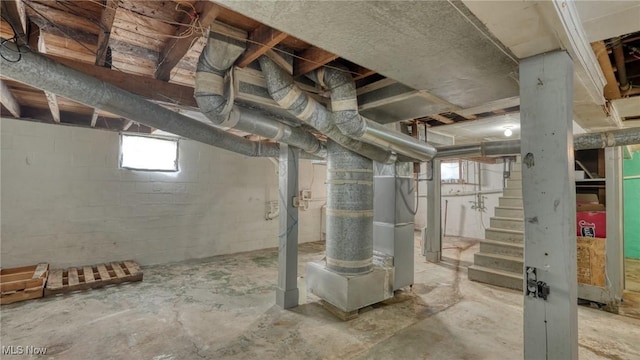60 S Liberty St, New Concord, OH 43762 - basement with stairway