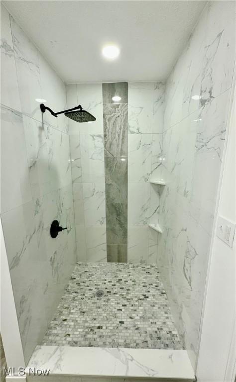 16721 Lomond Blvd, Shaker Heights, OH 44120 - bathroom featuring a marble finish shower