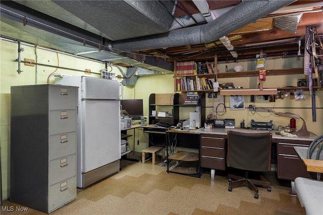 7080 Arcadia Dr, Parma, OH 44129 - office area with light flooring