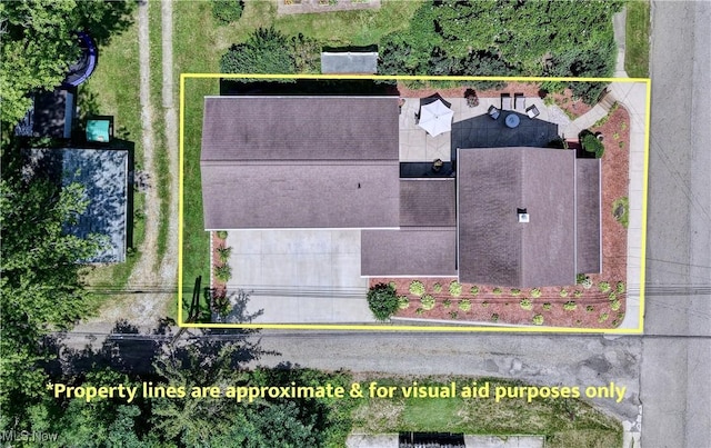 99 Mccook Ave, Carrollton, OH 44615 - aerial view of property and surrounding area with property boundaries highlighted