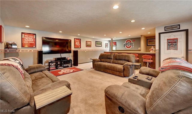 99 Mccook Ave, Carrollton, OH 44615 - living room with carpet and recessed lighting