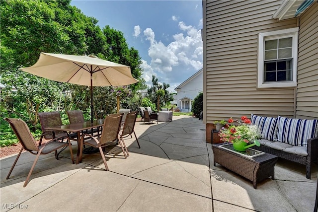 99 Mccook Ave, Carrollton, OH 44615 - view of patio / terrace featuring outdoor dining area and outdoor lounge area