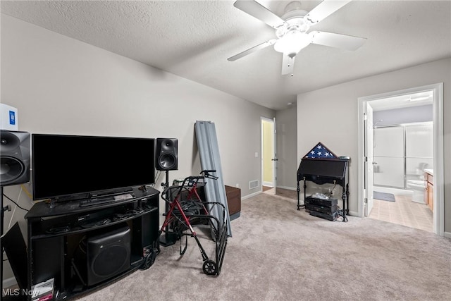1446 Chesapeake Ave, Louisville, OH 44641 - carpeted office featuring ceiling fan and baseboards