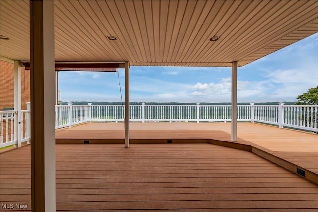 3945 Palisades Dr, Weirton, WV 26062 - wooden deck featuring a water view