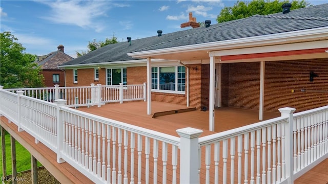 3945 Palisades Dr, Weirton, WV 26062 - view of wooden deck