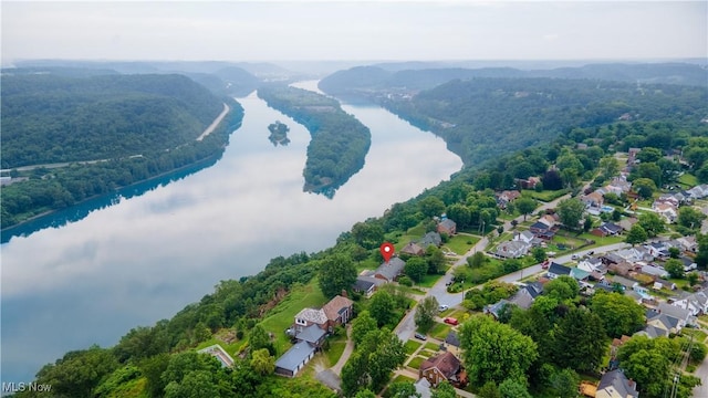 3945 Palisades Dr, Weirton, WV 26062 - aerial view of property's location with a large body of water and nearby suburban area