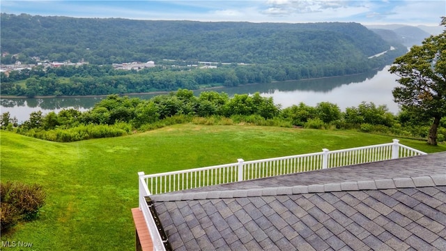 3945 Palisades Dr, Weirton, WV 26062 - mountain view with a large body of water