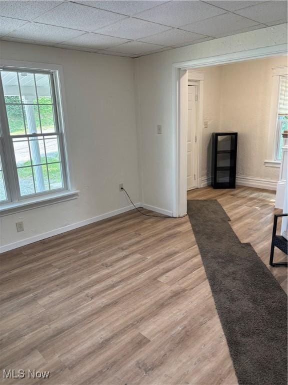 600 Marcus St, East Liverpool, OH 43920 - empty room featuring light wood-style floors and a drop ceiling