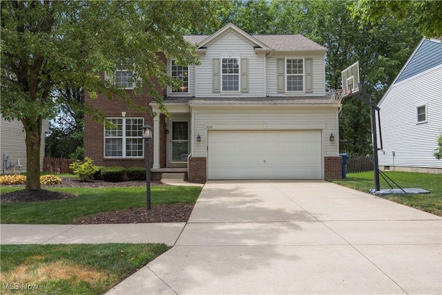 9034 Huxley Ln, Olmsted Twp, OH 44138 - traditional home featuring brick siding, driveway, and an attached garage