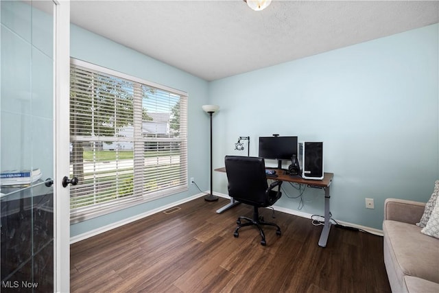 9034 Huxley Ln, Olmsted Twp, OH 44138 - office featuring wood finished floors and baseboards