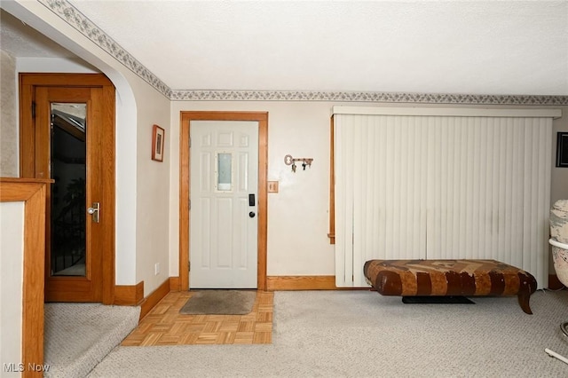 1266 Pitkin Ave, Akron, OH 44310 - entrance foyer featuring baseboards and arched walkways