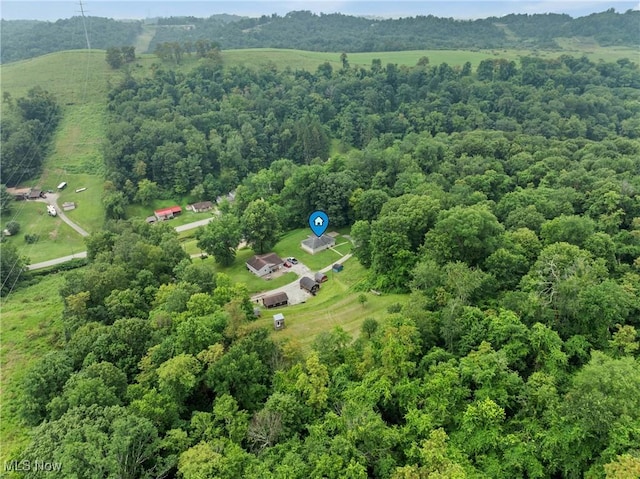 71050 Barries Dr, Martins Ferry, OH 43935 - aerial view of a heavily wooded area