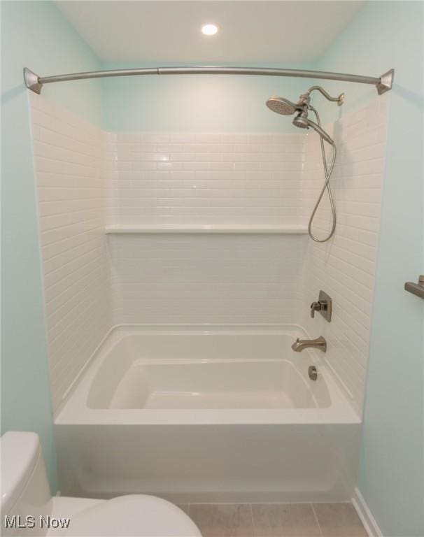 2271 Augusta Ct, Westlake, OH 44145 - full bath with bathtub / shower combination and tile patterned flooring