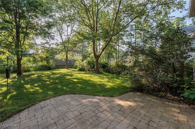 2271 Augusta Ct, Westlake, OH 44145 - fenced backyard featuring a patio area