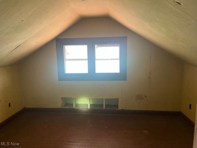 70610 Chermont Rd, Bridgeport, OH 43912 - bonus room with lofted ceiling and hardwood / wood-style floors