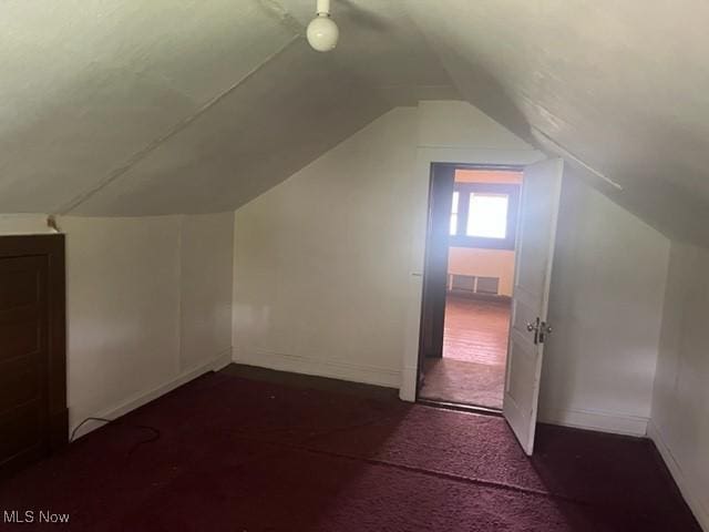 70610 Chermont Rd, Bridgeport, OH 43912 - additional living space with vaulted ceiling and baseboards