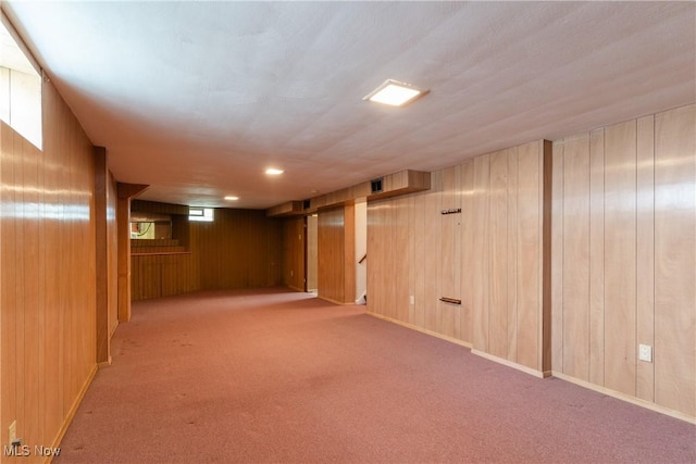 1403 Wexford Ave, Parma, OH 44134 - finished basement featuring wood walls and carpet flooring